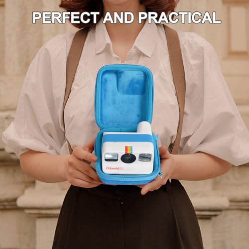 Funda rígida azul para cámara Polaroid Go miniatura 6