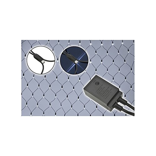 Fluxia Outdoor LED Net Light with Controller - Cool White