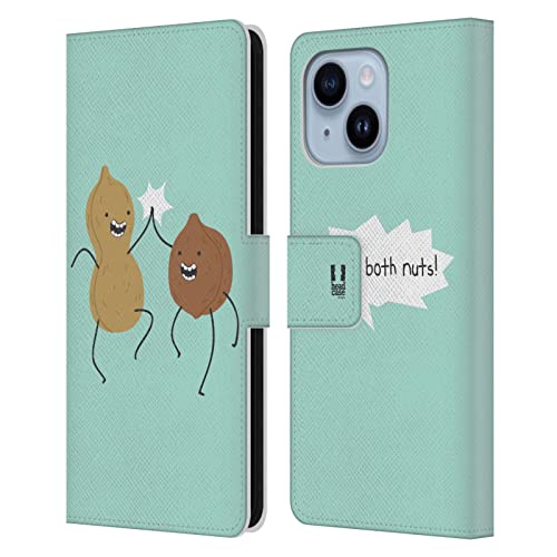 Étui portefeuille iPhone 14 Plus Head Case Designs style absurde pour café et voyage