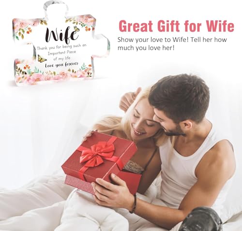 Image of Heart shaped plaque gift (Wife)