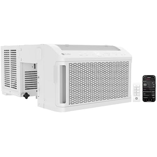 GE Profile ClearView Inverter Window Air Conditioner 10,300 BTU, Ultra Quiet, Full Window View, Cools Up to 450 Sq Ft, Energy Star, WiFi Smart, Remote
