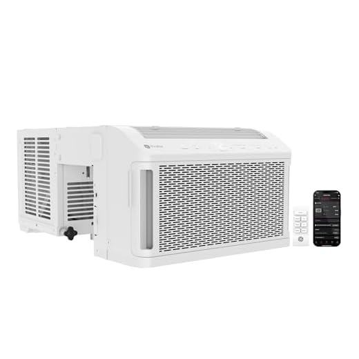 GE Profile ClearView Window Air Conditioner 6,100 BTU, WiFi Enabled, Ultra Quiet for Small Rooms, Full Window View with Easy Installation, Energy-Efficient Cooling, 6K Window AC Unit, White