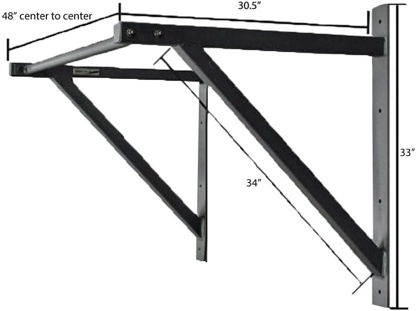 Miniatura 2 de CFF barra para hacer dominadas para colgar del techo o de la pared con capacidad hasta 300 lb