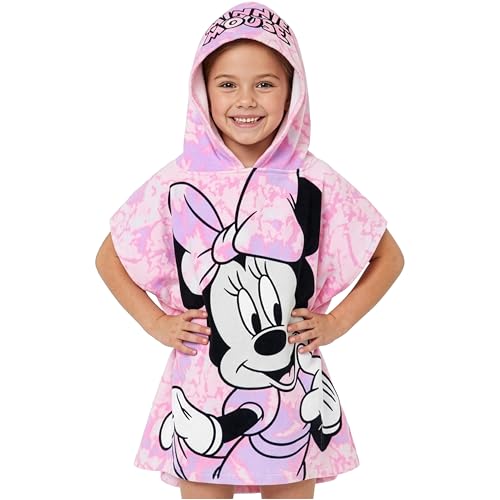 Get Trend Disney Minnie Mouse Serviette de Bain Enfant Peignoir Capuche Douche Poncho de Bain...