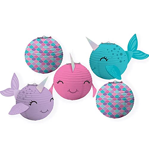 Shimmering Mermaids Mini Narwhal Lanterns - 5