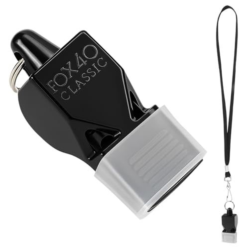 Muexoee Pfeifen mit Zahnschutz, Geeignet für Sportunterricht Und Fussball Trainer, Whistle mit Seil Das Sie Mitnehmen Können Trillerpfeife Laut Notfall