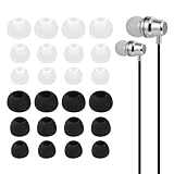 12 Pairs Silicone Earbud Tips, Earbuds Replacement Rubber Tips Earphone Buds, Earbud Noise Isolation Cover, 3 Sizes(S/M/L) Noise Isolation Comfort Rubber Ear Bud Tips for 4.5mm to 6mm Headphones