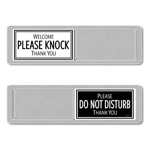 Black & White Please Do Not Disturb Sign, Welcome Please Knock Office Decor, Do Not Disturb Door Hanger Sign Alternative, In a Meeting Signs for Office Doors, 7x2 Meeting in Progress Signs