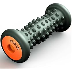 BESKAR Foot Massage Roller for Plantar Fasciitis Relief | Pressure Point and Deep Tissue Massages, Relieving Feet Arch Heel Pain, Myofascial Pain Syndrome, Portable Reflexology Tool