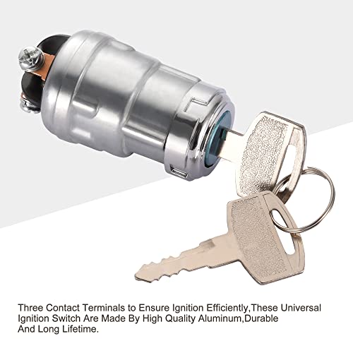 GOOFIT Ignition Switch with Key, 3 Wire Engine Starter Switch Replacement For Car Motorcycle Tractor Forklift Truck Scooter Trailer Agricultural Modified Car - Image 5