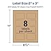 Avery Kraft Brown Rectangle Labels, Sure Feed Technology, 2