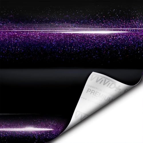 VViViD+ Ultra Gloss Cosmic Purple Vinyl Wrap Premium Paint Replacement