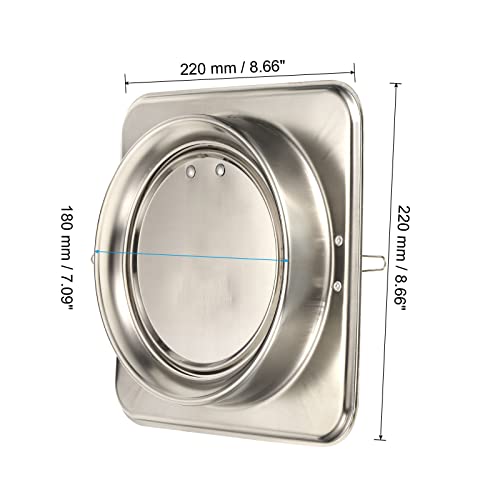 PATIKIL 7" Backdraft Damper with Ducting Hose Clamp - Image 2