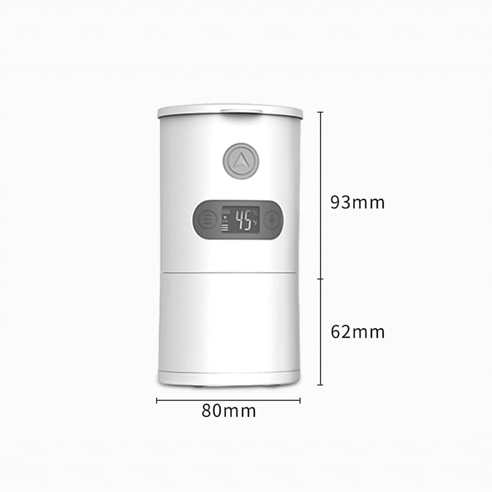 Podgrzewacz do butelek 3 w 1, przenośny podgrzewacz do mleka, rozmrażanie mleka dla niemowląt z 6 ustawieniami temperatury, 5500 mAh, zdejmowany podgrzewacz do butelek z mlekiem wschodnim i wody