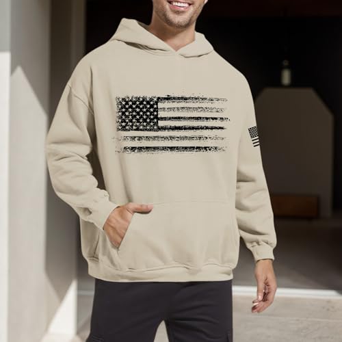 American USA Flag Hoodie for Men Patriotic Vintage Graphic Hooded Sweatshirts Long Sleeve Pocket Pullover Tops2