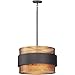 Maxim 31204OIAB Caspian Metal Mesh Drum Pendant Ceiling Light, 3-Lights 180 Total Watts, 13" H x 20" W, Oil Rubbed Bronze/Antique Brass