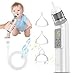 Aspirador Nasal para Bebés, Aspirador Nasal Eléctrico para Bebés con 5 Niveles de Succión, 3 Niveles de Succión Ajustable, Función de Música y Luz Calmante, Recargable, Ruido Bajo