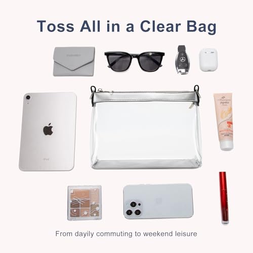 Image of Wuflyover Clear Bag for Stadium Events, Clear Purse for Women