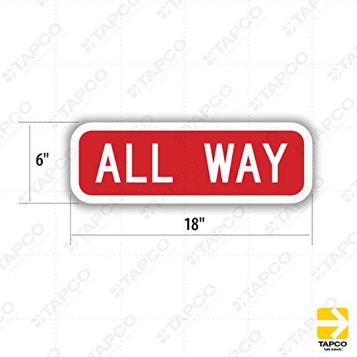 Brady® 94143 Traffic Sign, 24 In H X 24 In W, White On Red, B-959