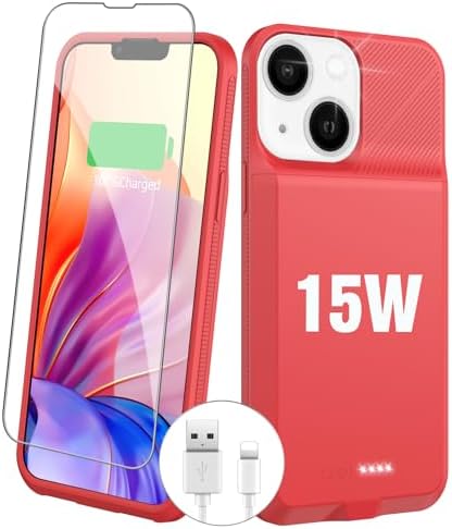 GIN FOXI 7000mAh Battery Case For IPhone 13/14 Series - Ultra Slim Charging Cover