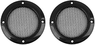 X AUTOHAUX 2pcs Black Car Speaker Subwoofer Grill Cover 2.5inch Mesh Protector