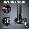 TONOR USB Podcast Microphone, Gaming PC Studio Streaming Mic Kit for Gamer, Recording Condenser Equipment Cardioid Microfono for Singing, YouTube, 200 cm Cable, with Adjustable Arm Stand, Q9 #4