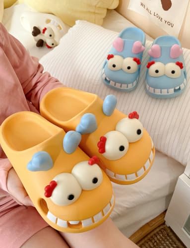 Summer Slippers for Women Funny Cartoon Dragon Platform Sandals Cute Indoor Outdoor Women Footwear Cozy Anti-slip Shoes3
