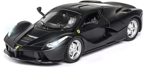 Image of 1:32 Scale Ferrari Race and LaFerrari Toy Car | Metal Pullback Diecast Car for Kids with Openable Doors, Sound, Light Effects Toy for Car Enthusiasts (Color As Per Available)