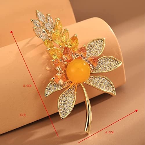 Broche épis de blé KYUSAR pour femmes, accessoire de mode élégant