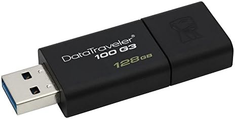 Kingston DT100G3/128GB DataTraveler 100 G3 USB 3.0 Flash Drive, 1...