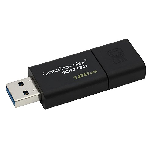 Kingston 128GB DataTraveler 100 G3 USB 3.0 100MB/s Read, 10MB/s Write (DT100G3/128GB)
