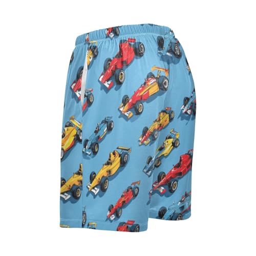 Pigsaly Hippie Vintage Racing Cars Men's Athletic Shorts Race Car Flag Men's Pajama Bottoms Men's Hiking Shorts XL3