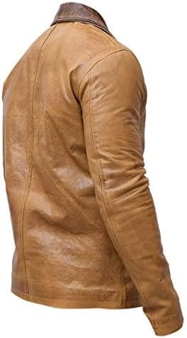 Men's Red Redemption II Dead Arthur Morgan Tan Brown Genuine Leather Coat Jacket