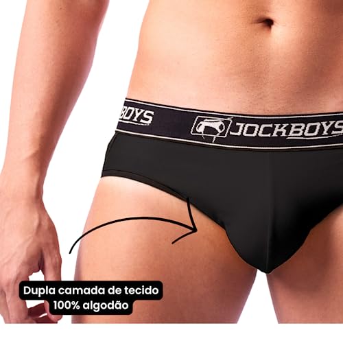 Cueca Jockstrap Jock Boys Slip (M, Preta)