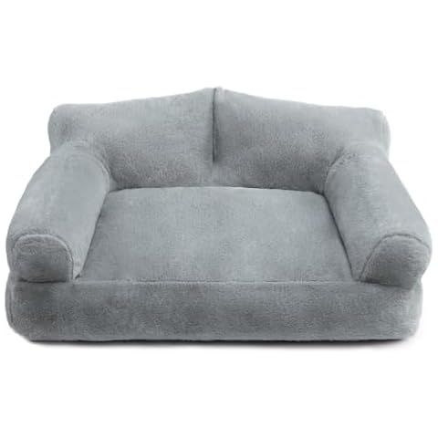 Hollypet Fluffy Plush Cat Bed for Pets Cover