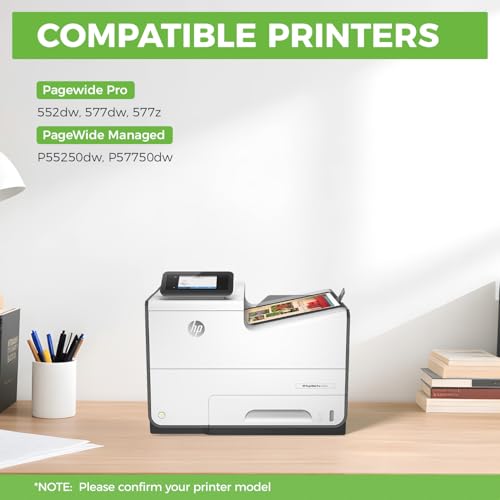 Image of 976Y Ink Cartridges 4-Pack with chip High Yield Replacement for HP 976Y Ink L0R08A L0R06A L0R05A L0R07A Remanufactured for Pro 577dw 552dw 552dn 577z Managed P57750dw P55250dw Printer (BK /C /M /Y)