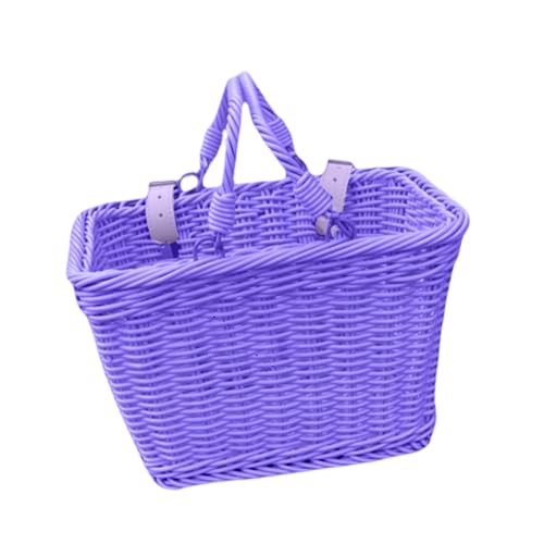 CHENZILIN Removable Kids Bicycles Basket Colorful Bike Front Handlebars Storage Basket for Front Bicycles Mounting