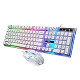 Souris USB pour ordinateur : conception de touches flottantes, ne se coince pas et est solide, clavier filaire pour ordinateur