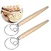 Duża duńska trzepaczka do ciasta Dough Mixer, 2 Pack Dough Whisk Hook Narzędzia do pieczenia ze stali nierdzewnej do gotowania chleba, ciasta i akcesoriów kuchennych