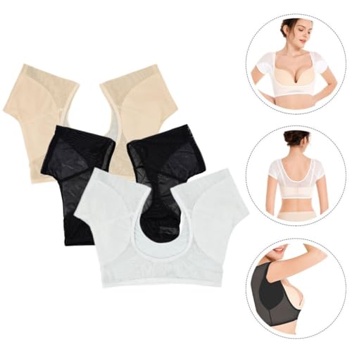 USHOBE 3 Pçs Colete De Suor Nas Axilas Camisa À Prova De Suor Respirável Lavável Reutilizável Axilas