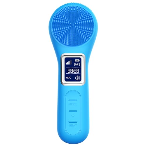 UMICKOO Esfoliante Facial de Silicone, Escova de Limpeza Facial Recarregável com Tela Lcd para Homen