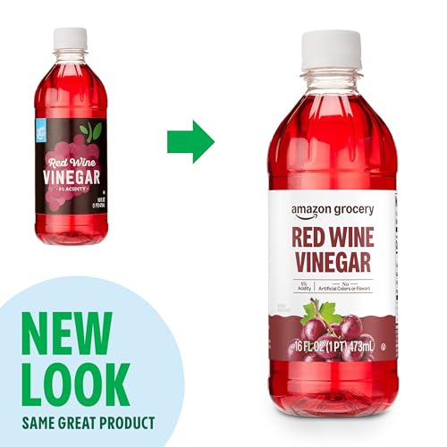 Amazon Grocery, Red Wine Vinegar, 16 Fl Oz (Previously Happy Belly, Packaging May Vary) - image 3