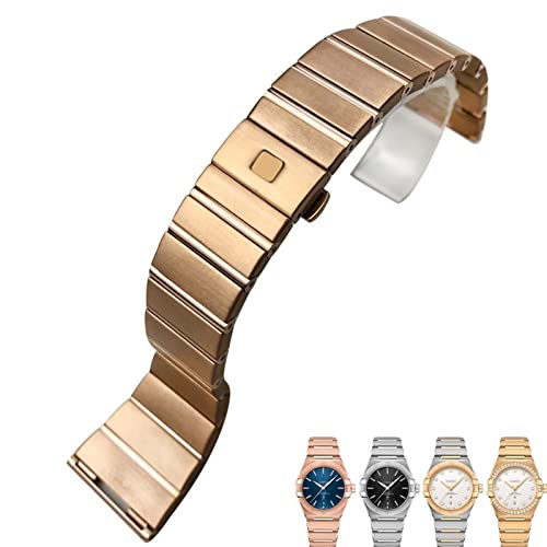 Bracelet montre 25mm acier inoxydable de rechange compatible Omega Constellation Seamaster