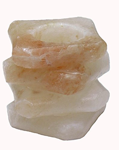 MERCAVIP Thermovip. Portavelas de Sal del Himalaya (Salt Range Pakistan), “AWAAB” 1.000 gr. Vela de té incluida Cover