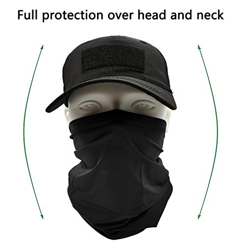 ehsbuy Camo Hats for Men with Cooling Neck Gaiter Baseball Caps Face Scarf Mask Army Tactical Military Hat Neck Tube Snoods for Running Hunting Camping Cycling Fishing Outdoor Sports - Image 3