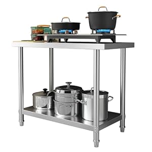 Ailzcfx AILZCFX Stół Przygotowawczy ze Stali Nierdzewnej