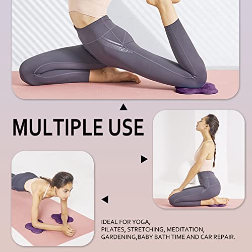 Bigmeda 2Pezzi Yoga Ginocchiere,Tappetino Yoga