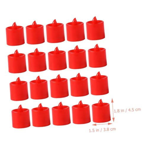 Velas cónicas LED rojas para decoración de bodas románticas y cumpleaños en exteriores 2