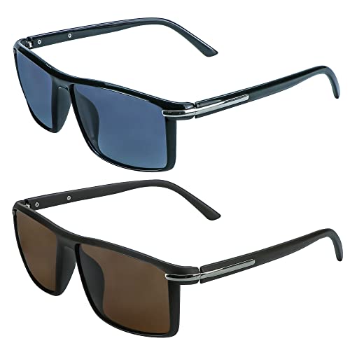 LifeArt Mens Polarized Sunglasses Ultralight Sports Fishing Driving Sunglasses for Men UV Protection Rectangle Metal Frame