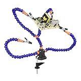 Helfende Hände Lötwerkzeug - Leiterplattenhalter Mit Vier Armen, Helfende - 4 Weiche Und Flexible Arme Mit Verstellbaren Clips 360 Grad Drehbares Third Hand Tool Zum Löten,